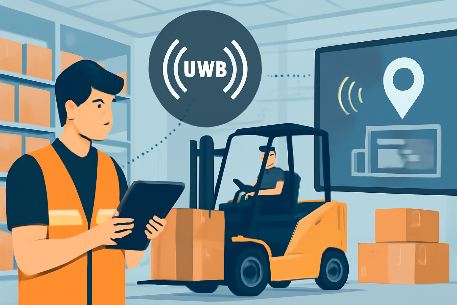 Как UWB-технологии повышают точность и эффективность систем RTLS для оптимизации логистики на предприятии